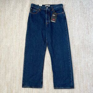 NWT Levi's Premium Ribcage Straight Ankle Blue Jeans 32
